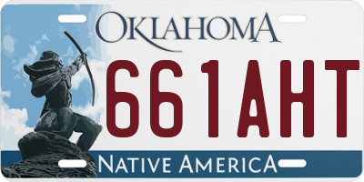 OK license plate 661AHT
