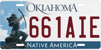 OK license plate 661AIE