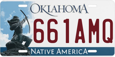 OK license plate 661AMQ