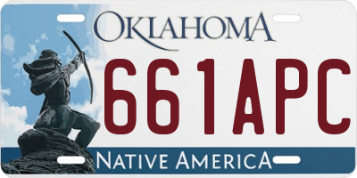 OK license plate 661APC
