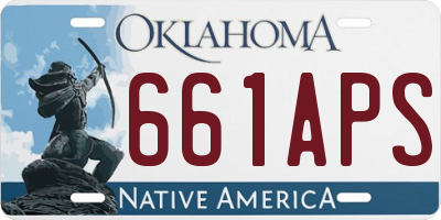 OK license plate 661APS