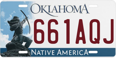 OK license plate 661AQJ