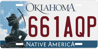 OK license plate 661AQP