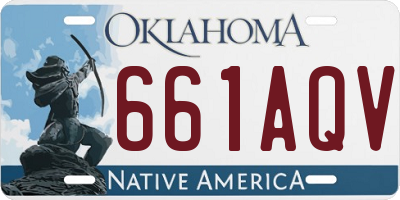 OK license plate 661AQV
