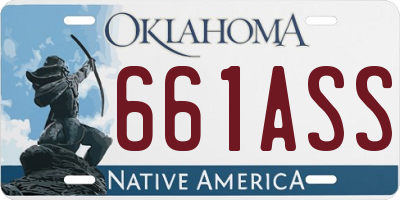 OK license plate 661ASS