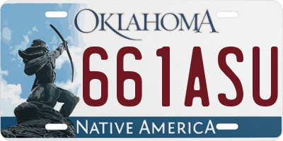 OK license plate 661ASU
