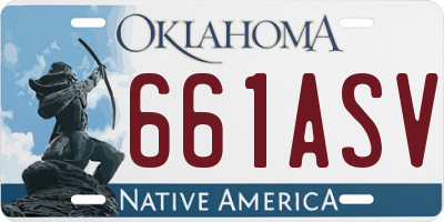 OK license plate 661ASV