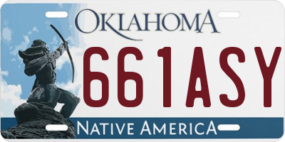 OK license plate 661ASY