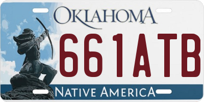 OK license plate 661ATB