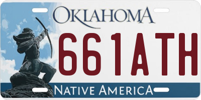 OK license plate 661ATH