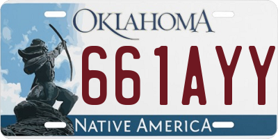 OK license plate 661AYY