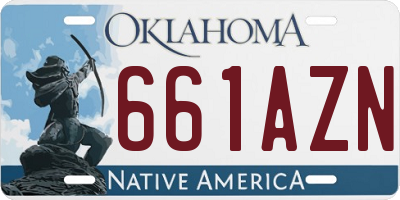 OK license plate 661AZN