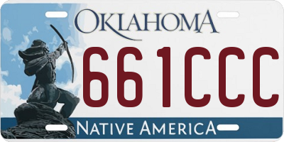 OK license plate 661CCC