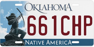 OK license plate 661CHP