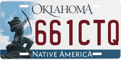 OK license plate 661CTQ