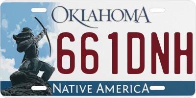 OK license plate 661DNH
