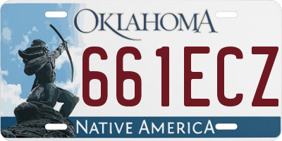 OK license plate 661ECZ