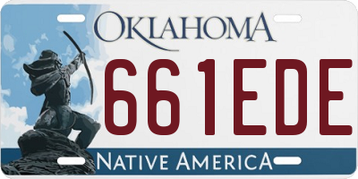 OK license plate 661EDE