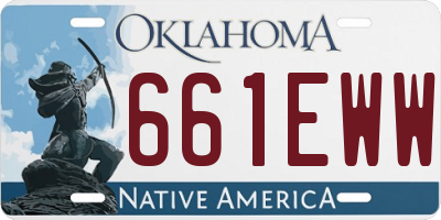 OK license plate 661EWW