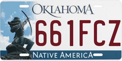OK license plate 661FCZ