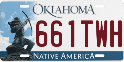 OK license plate 661TWH