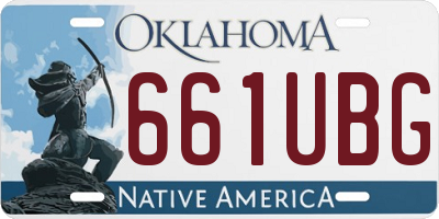 OK license plate 661UBG