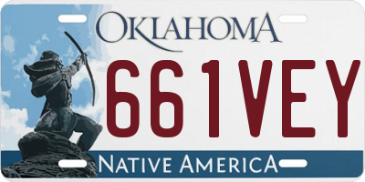 OK license plate 661VEY