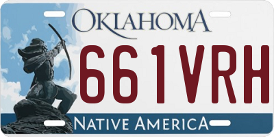 OK license plate 661VRH