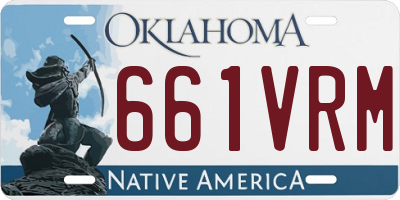 OK license plate 661VRM