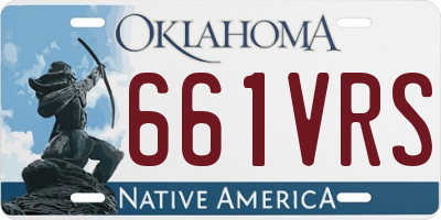 OK license plate 661VRS
