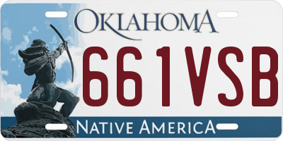 OK license plate 661VSB