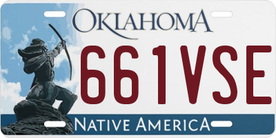 OK license plate 661VSE