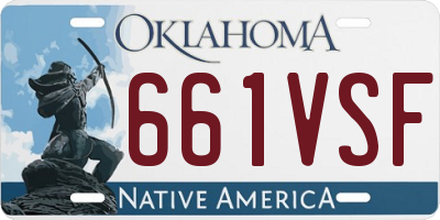 OK license plate 661VSF
