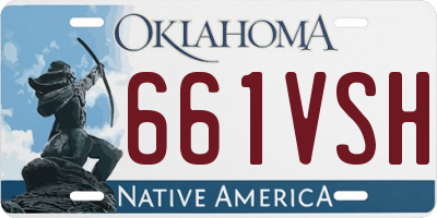 OK license plate 661VSH