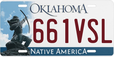 OK license plate 661VSL