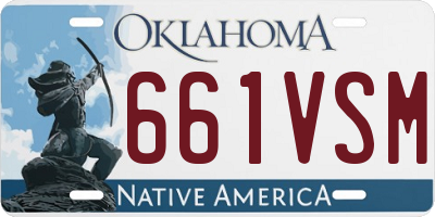 OK license plate 661VSM