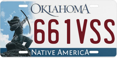 OK license plate 661VSS