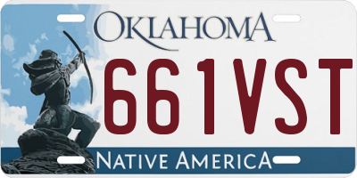 OK license plate 661VST
