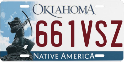 OK license plate 661VSZ