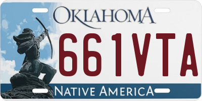 OK license plate 661VTA