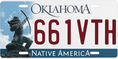 OK license plate 661VTH