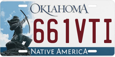 OK license plate 661VTI