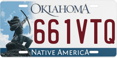 OK license plate 661VTQ