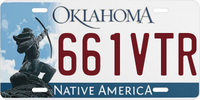 OK license plate 661VTR