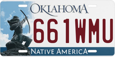OK license plate 661WMU