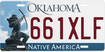 OK license plate 661XLF