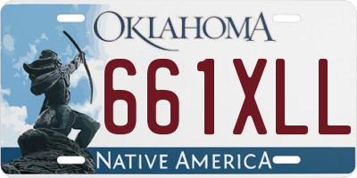 OK license plate 661XLL