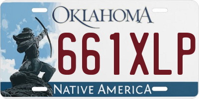 OK license plate 661XLP