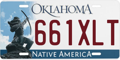 OK license plate 661XLT