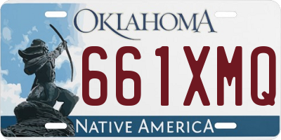 OK license plate 661XMQ